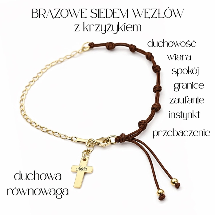 brązowe siedem węzłów z krzyżykiem duchowa równowaga.jpg