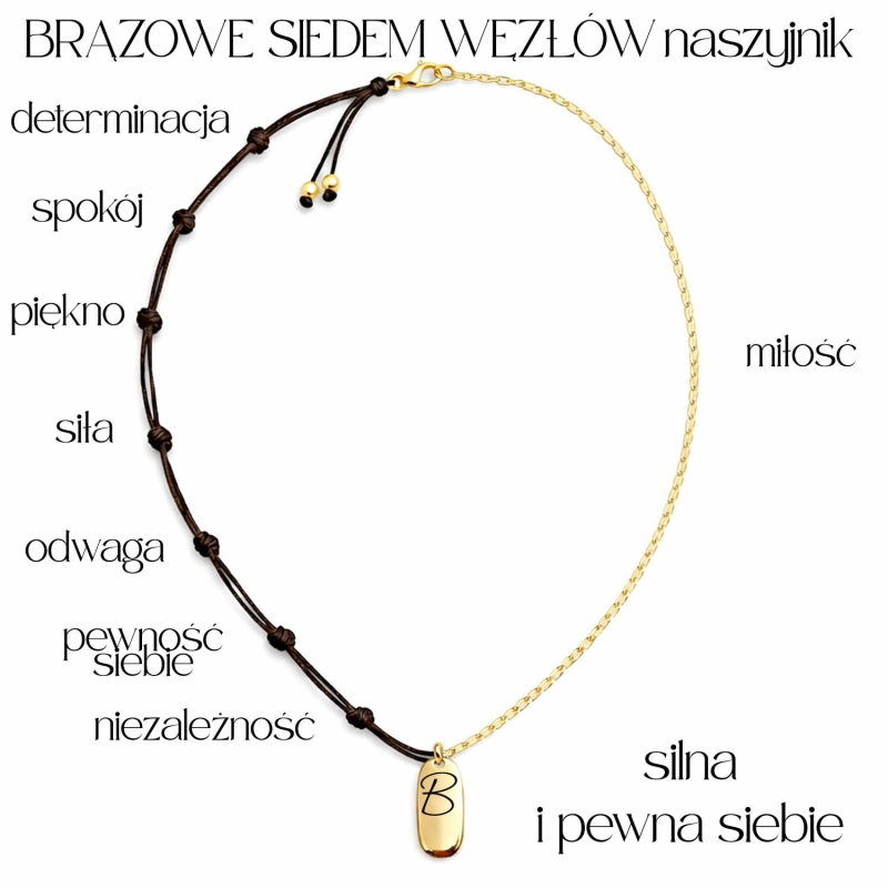 brązowe siedem węzłów naszyjnik.jpg