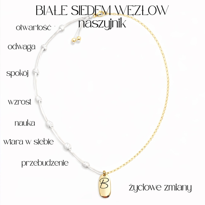 biale siedem wezlow naszyjnik.JPG
