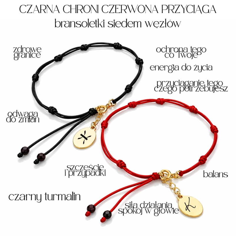 Czarna Chroni - Czerwona Przyciąga Energetyczny zestaw Siedmiu Węzłów